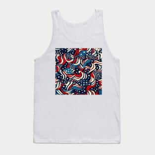 Patriotic 4th of July Pattern 12 Tank Top